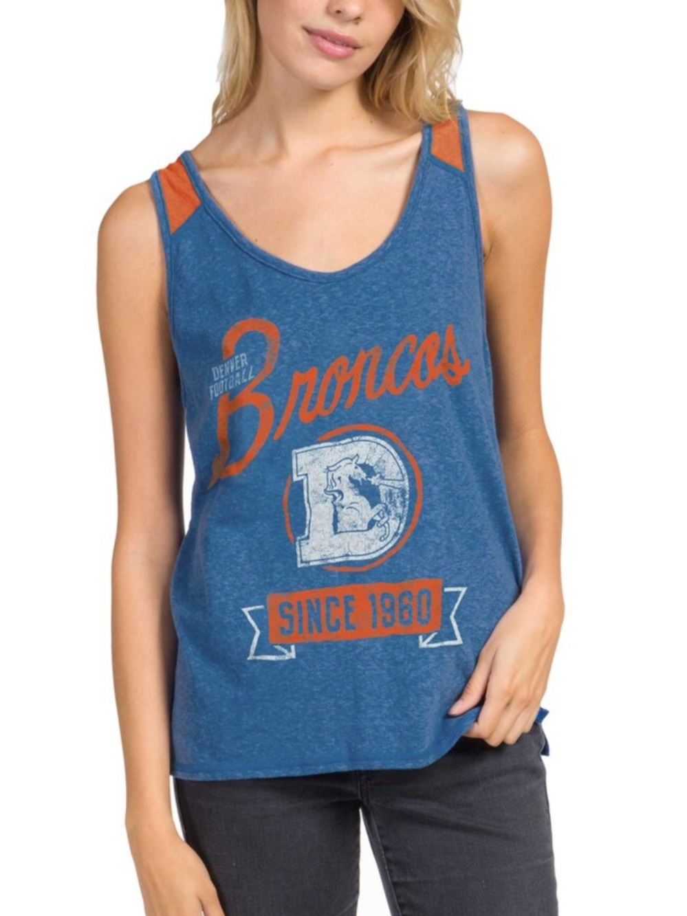 Junk Food Royal Denver Broncos Sideline Tank Top